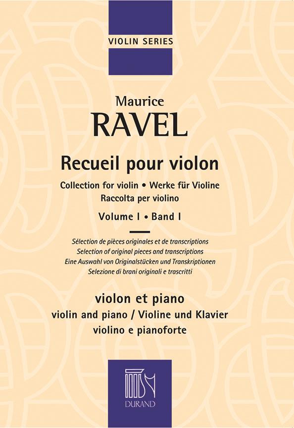 Collection For Violin, Vol. 1 - Collection for Violin - Werke für Violine - Raccolta per violino - skladby pro housle a klavír